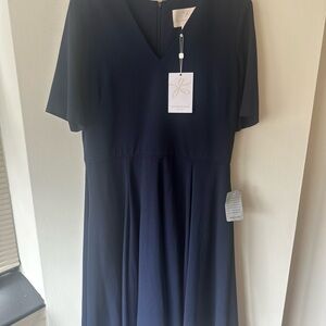 NWTs Gal Meets Glam Elegant Navy Blue A-Line Dress